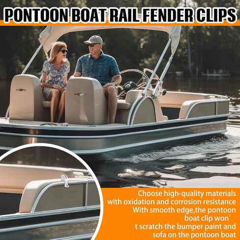 6 PCS BOAT FENDER CLIPS قابلة للتعديل قارب قارب مربع مرابط سكة الحديد بدلات من 1/4 إلى 3/8 بوصة خط القوارب Fender إكسسوارات القوارب العليا للمصدات in Saudi Arabia