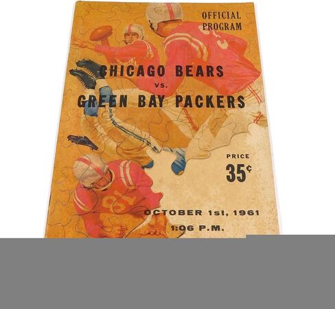 1961 Chicago Bears في Bay Packers NFL Football Program 10-1-61-برامج اتحاد كرة القدم الأميركي in Saudi Arabia