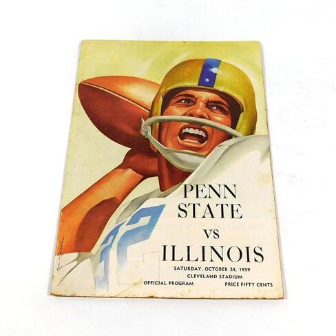 1959 Penn State vs Illinois College Football Program 10-24-59 - College Programs in Saudi Arabia