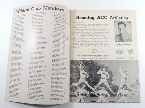 Abilene Christian vs McMurry 11/26/59 برنامج كرة القدم الكلية القديمة - برامج الكلية in Saudi Arabia