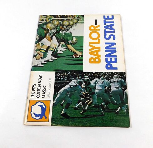 1975 Cotton Bowl Football Program Baylor vs Penn State 1-1-75-برامج الكلية in Saudi Arabia