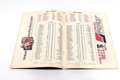 1974 جنوب كاليفورنيا صن في فيلادلفيا بيل WFL Football Program 8-21-74-برامج اتحاد كرة القدم الأميركي in Saudi Arabia