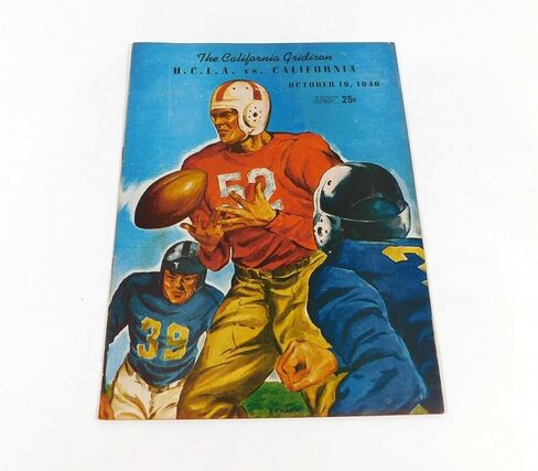 1946 UCLA at California College Football Program 10-19-46 - College Programs in Saudi Arabia