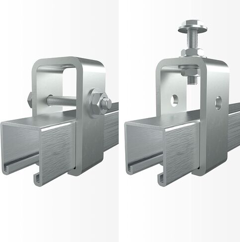 6 Pack Channel Trolley Track Intermediate Support Hanger Bracket for All 1-5/8" Strut Channel, Heavy-Duty Trolley Track Hanger Bracket in Saudi Arabia