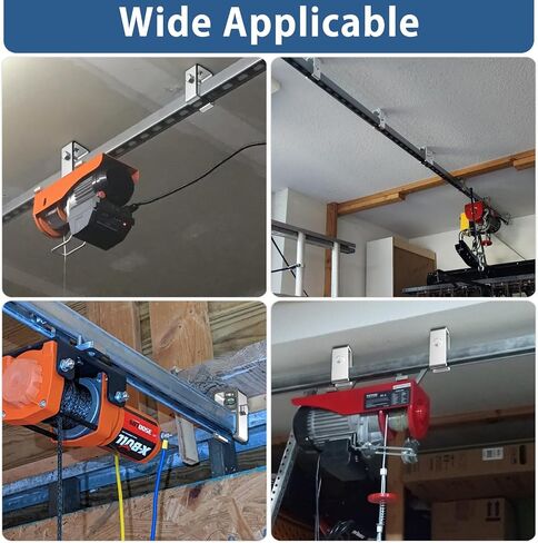 6 Pack Channel Trolley Track Intermediate Support Hanger Bracket for All 1-5/8" Strut Channel, Heavy-Duty Trolley Track Hanger Bracket in Saudi Arabia
