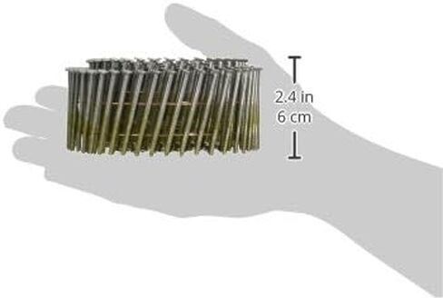 BOSTITCH C6R99BCG Thickcoat Round Head 2-Inch by .099-Inch by 15 Degree Ring Shank Coil Framing Nail (3,600 per Box) in Saudi Arabia