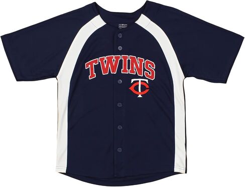 Outerstuff MLB Boys Youth (8-20) Team Color Button Down Baseball Jersey in Saudi Arabia