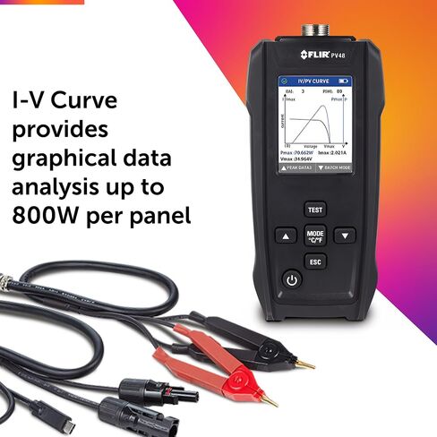 FLIR PV48 - TESTER SOLAR PANES و I -V منحنى مع قياسات درجة الحرارة - مصممة لتقييم الحد الأقصى للطاقة وكفاءة الألواح الشمسية in Saudi Arabia