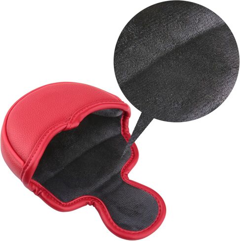 Golf Club Small/Mid Mallet Putter Head Cover Harf Mallet Cover Soft Leather with Embroidery Magnetic Closure in Saudi Arabia