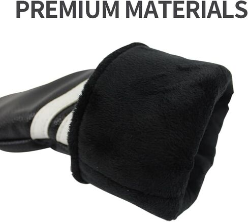 Scott Edward 3 PCS Golf Club Covers Pu Golf Headcovers Golf Club Protector Fit Well Driver و Fairway Wood Fit معظم نوادي الجولف الأسود الأبيض in Kuwait