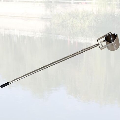 Telescopic Stainless Steel Wa-ter Sampling Pole, Extendable Water Sampler Dipper for Water Testing, Lab Sampling, Environmental Monitoring, Retractable Collection Rod with 500ml Measuring Beaker in Saudi Arabia