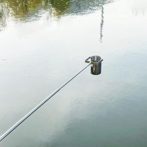 Telescopic Stainless Steel Wa-ter Sampling Pole, Extendable Water Sampler Dipper for Water Testing, Lab Sampling, Environmental Monitoring, Retractable Collection Rod with 500ml Measuring Beaker in Saudi Arabia