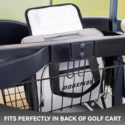 Golf Cart Cooler with Magnetic Lid，12-Can Insulated Soft Cooler Bag Collapsible for Golf Cart,Golf Accessories,Lunch Cooler Insulated Lunch Bag with Adjustable Shoulder Strap in Saudi Arabia