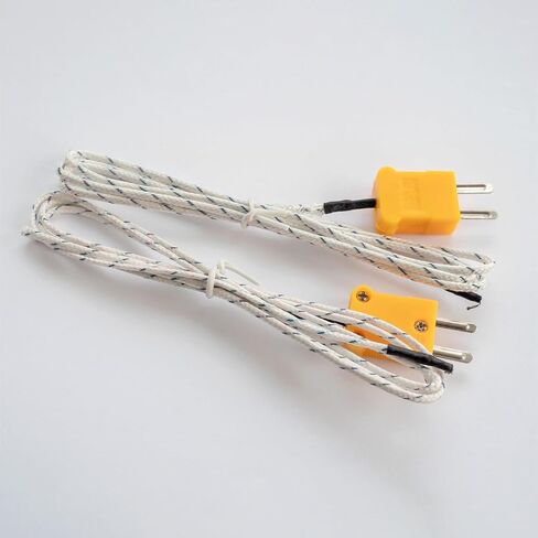 meccanixity k type typer thermocouple connectors male place adapter درجة حرارة عالية 120 درجة مئوية (248 درجة فهرنهايت) لمستشعر الاستشعار الحراري الداكن الأصفر 20pcs in Kuwait