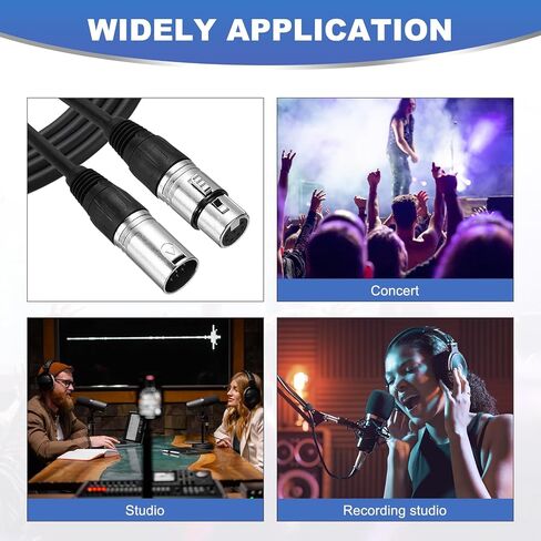 MECCANIXITY 7ft 7 Pin XLR Cable XLR Male to Female Adapter Microphone Cable for Stage Studio Cable in Saudi Arabia