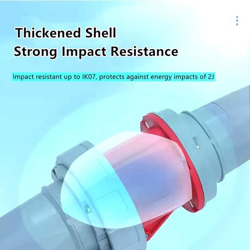 IEC60309 Upgraded Waterproof + Upgraded PC Shell Material Industrial Surface Mounted Socket 4Pin 125A 380V-415V 3P+E IP67 in Saudi Arabia