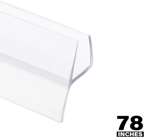 Prime-Line M 6312 1/4 in. Glass Shower Door Y Seal Vertical Side ، 78 in. ، يناسب الباب بدون إطار (حزمة واحدة) in Saudi Arabia