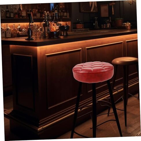 Round PU Chair Seat Replacement Cushion Soft Sponge Bar Stool Pad for Home Kitchen Detachable and Easy to Clean Anti-Slip Design in Saudi Arabia