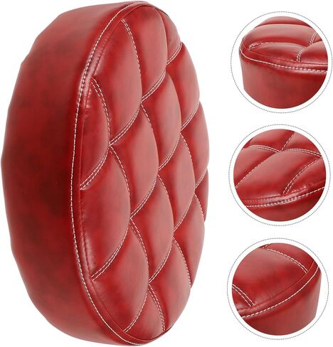 Round PU Chair Seat Replacement Cushion Soft Sponge Bar Stool Pad for Home Kitchen Detachable and Easy to Clean Anti-Slip Design in Saudi Arabia