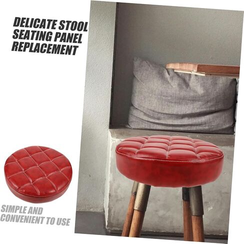 Round PU Chair Seat Replacement Cushion Soft Sponge Bar Stool Pad for Home Kitchen Detachable and Easy to Clean Anti-Slip Design in Saudi Arabia