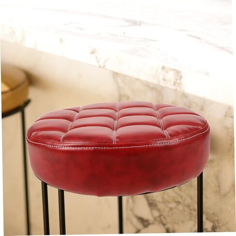 Round PU Chair Seat Replacement Cushion Soft Sponge Bar Stool Pad for Home Kitchen Detachable and Easy to Clean Anti-Slip Design in Saudi Arabia