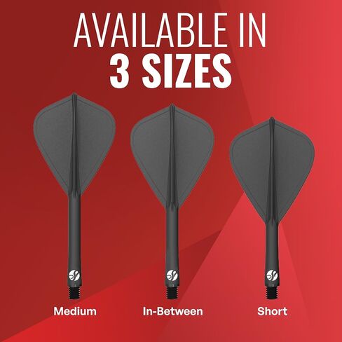طلقة! Darts Flight Deck One Piece One Dart Flight and Shaft System ، انحرافات مخفضة ، طائرة طائرة ورقية أسود (350 ميكرون) متوفرة في مجموعة من 3 in Saudi Arabia