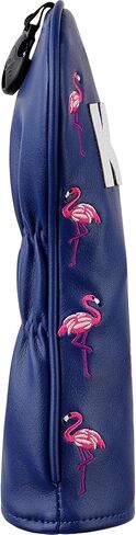 Tropical Flamingo Golf Head Covers - Stylish, Funny, Tour Quality Golf Club Cover - Premium Embroider Synthetic Leather Golf Headcover Blue/Pink in Saudi Arabia