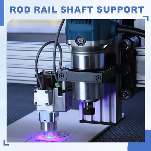 Meccanixity SHF8 Aluminium ROD ROD RAIN SUFT ، 8 مم معرّف خطية الدقة الدعم الدعم لدعم RILE ROD LINEAR LINEAR PACK 2D ، حزمة 2 in Kuwait