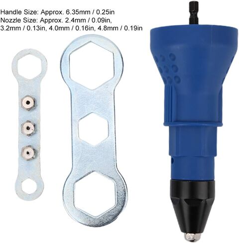 Steel Rivet Adapter Power Tool Accessories for Drilling, Pulling and Tightening Rivets, Suitable for Homework, Made of Steel Material in Saudi Arabia