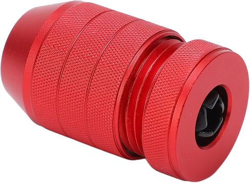 Adjustable Drill Stop Collar Aluminum Alloy Red Anti Slip Nylon Inner Drill Stop Collar for Woodworking and Furniture Installation (for 0.24 to 0.43in Drill Bit) in Saudi Arabia