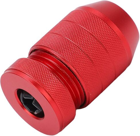 Adjustable Drill Stop Collar Aluminum Alloy Red Anti Slip Nylon Inner Drill Stop Collar for Woodworking and Furniture Installation (for 0.24 to 0.43in Drill Bit) in Saudi Arabia