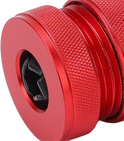 Adjustable Drill Stop Collar Aluminum Alloy Red Anti Slip Nylon Inner Drill Stop Collar for Woodworking and Furniture Installation (for 0.24 to 0.43in Drill Bit) in Saudi Arabia