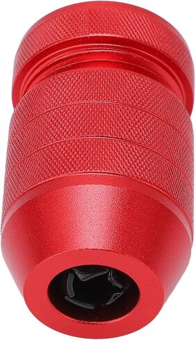 Adjustable Drill Stop Collar Aluminum Alloy Red Anti Slip Nylon Inner Drill Stop Collar for Woodworking and Furniture Installation (for 0.24 to 0.43in Drill Bit) in Saudi Arabia