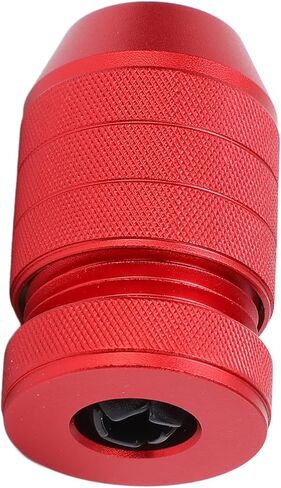 Adjustable Drill Stop Collar Aluminum Alloy Red Anti Slip Nylon Inner Drill Stop Collar for Woodworking and Furniture Installation (for 0.24 to 0.43in Drill Bit) in Saudi Arabia