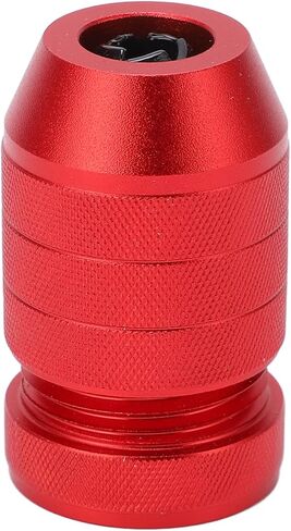 Adjustable Drill Stop Collar Aluminum Alloy Red Anti Slip Nylon Inner Drill Stop Collar for Woodworking and Furniture Installation (for 0.24 to 0.43in Drill Bit) in Saudi Arabia