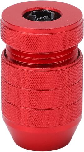 Adjustable Drill Stop Collar Aluminum Alloy Red Anti Slip Nylon Inner Drill Stop Collar for Woodworking and Furniture Installation (for 0.24 to 0.43in Drill Bit) in Saudi Arabia
