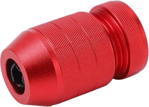 Adjustable Drill Stop Collar Aluminum Alloy Red Anti Slip Nylon Inner Drill Stop Collar for Woodworking and Furniture Installation (for 0.24 to 0.43in Drill Bit) in Saudi Arabia