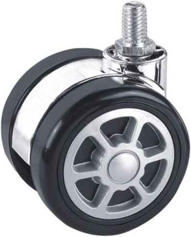 5pcs 2.5 Inch Diameter 60mm Universal Mute Caster Nylon Replacement Swivel Rubber Rollers Wheels(Inserted-11x22mm) in Saudi Arabia