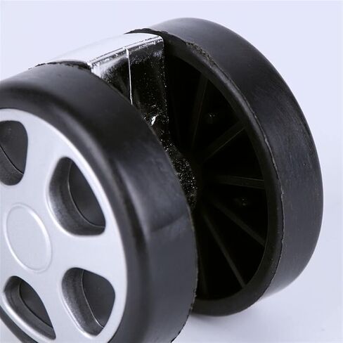 5pcs 2.5 Inch Diameter 60mm Universal Mute Caster Nylon Replacement Swivel Rubber Rollers Wheels(Inserted-11x22mm) in Saudi Arabia
