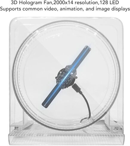 Zunate ثلاثية الأبعاد جهاز الإسقاط - عرض سطح المكتب مع دقة HD 2000 × 14 ، 128 مصابيح LED ، مدعوم من USB ، التحكم في التطبيق ، المتجر ، الإعلان in Saudi Arabia