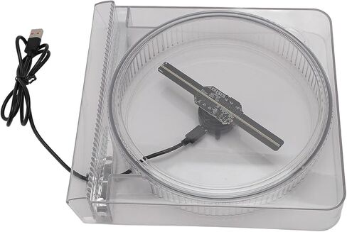 Zunate ثلاثية الأبعاد جهاز الإسقاط - عرض سطح المكتب مع دقة HD 2000 × 14 ، 128 مصابيح LED ، مدعوم من USB ، التحكم في التطبيق ، المتجر ، الإعلان in Saudi Arabia