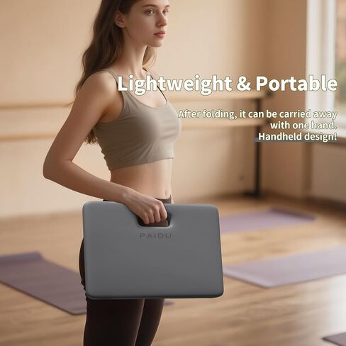 وسادة ركبة اليوغا - بسمك 1 بوصة مع وسادة إضافية ، خالية من الألم للركبتين ، المرفقين ، الرسغين والعودة | قابلة للطي ومتعددة الوظائف ، مناسبة لصالة الألعاب الرياضية المنزلية ، بيلاتيس ، لوح ، حصيرة للياقة التدريب في البطن in Kuwait