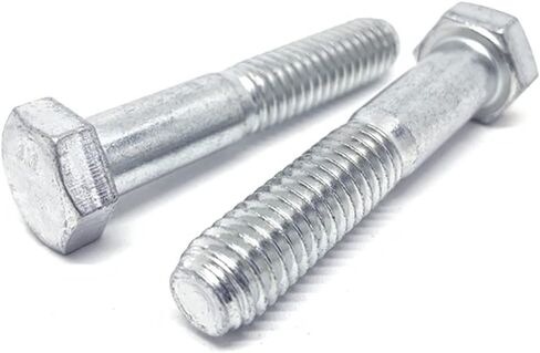 (8 Pieces) M8-1.25x50 MM Class 8.8 Hex Cap Screws Bolts Metric Grade UNC Coarse Partial Threads Zinc Clear in Saudi Arabia