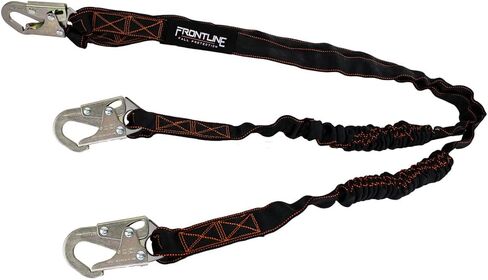 Frontline LIS62S Combat ™ 6 'ساق مزدوجة Snaphook Lanyard مع امتصاص الصدمات الداخلي | أنسي و OSHA in Saudi Arabia
