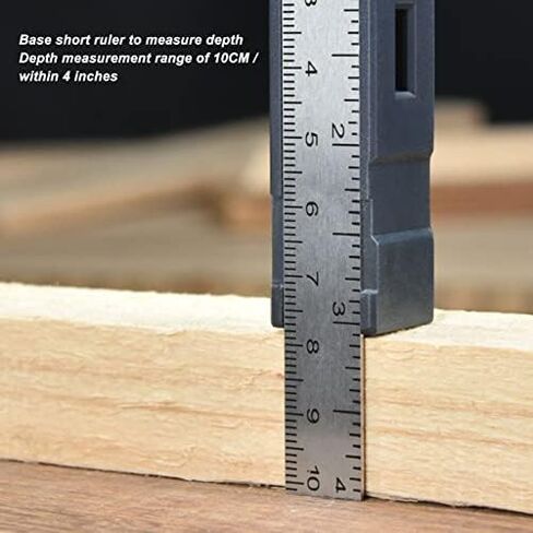 Rafter with Level 7 Inch Woodworking Triangle Ruler Carpenter Tool, Aluminum Alloy (Silver Color) in Saudi Arabia