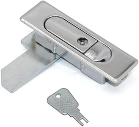 Zinc Alloy Foundation Box Equipment Door Special Lock Electric Cabinet Door Communication Box Cabinets Plane Locks(4sets-509-2-silver) in Kuwait