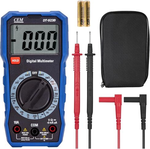 CEM DT-923B 2000 COUNTS Multimeter Digital Multive ، فحص الصمام الثنائي ، اختبار الاستمرارية in Kuwait