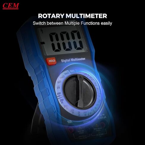 CEM DT-923B 2000 COUNTS Multimeter Digital Multive ، فحص الصمام الثنائي ، اختبار الاستمرارية in Kuwait