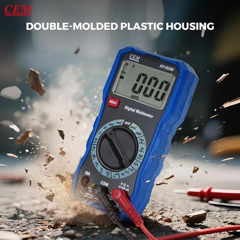 CEM DT-923B 2000 COUNTS Multimeter Digital Multive ، فحص الصمام الثنائي ، اختبار الاستمرارية in Kuwait