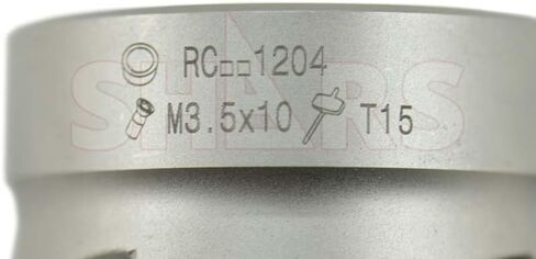 Shars 2 "4 flutes Round Round Face Mill RCKT 1204 أدخل جديد 404-8024 P [ in Saudi Arabia